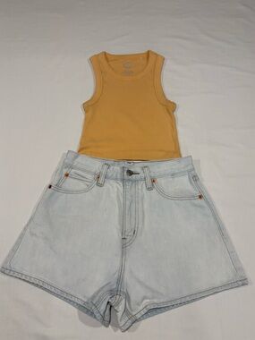 Levi's Light Wash Denim Jean Shorts